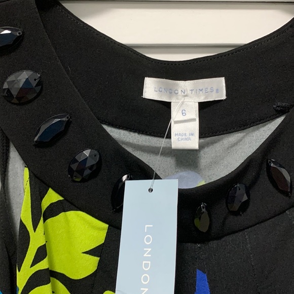 - 💐Beautiful London Times colourful dress NWT size 6 💐 - Picture 4 of 10